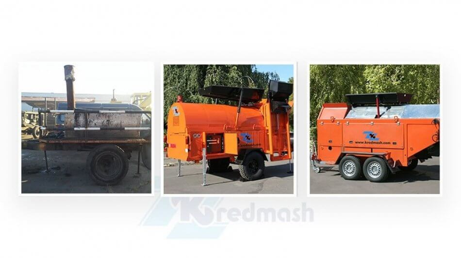 Еволюція регенератора асфальту на заводі Кредмаш