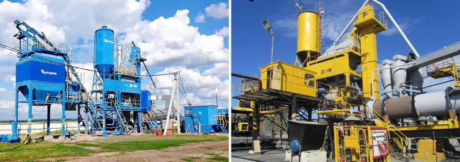 ДС 158 VS ДС 185 — порівняння асфальтозмішувальних установок
