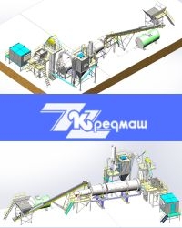 Equipment for drying sand and mineral materials KDM265